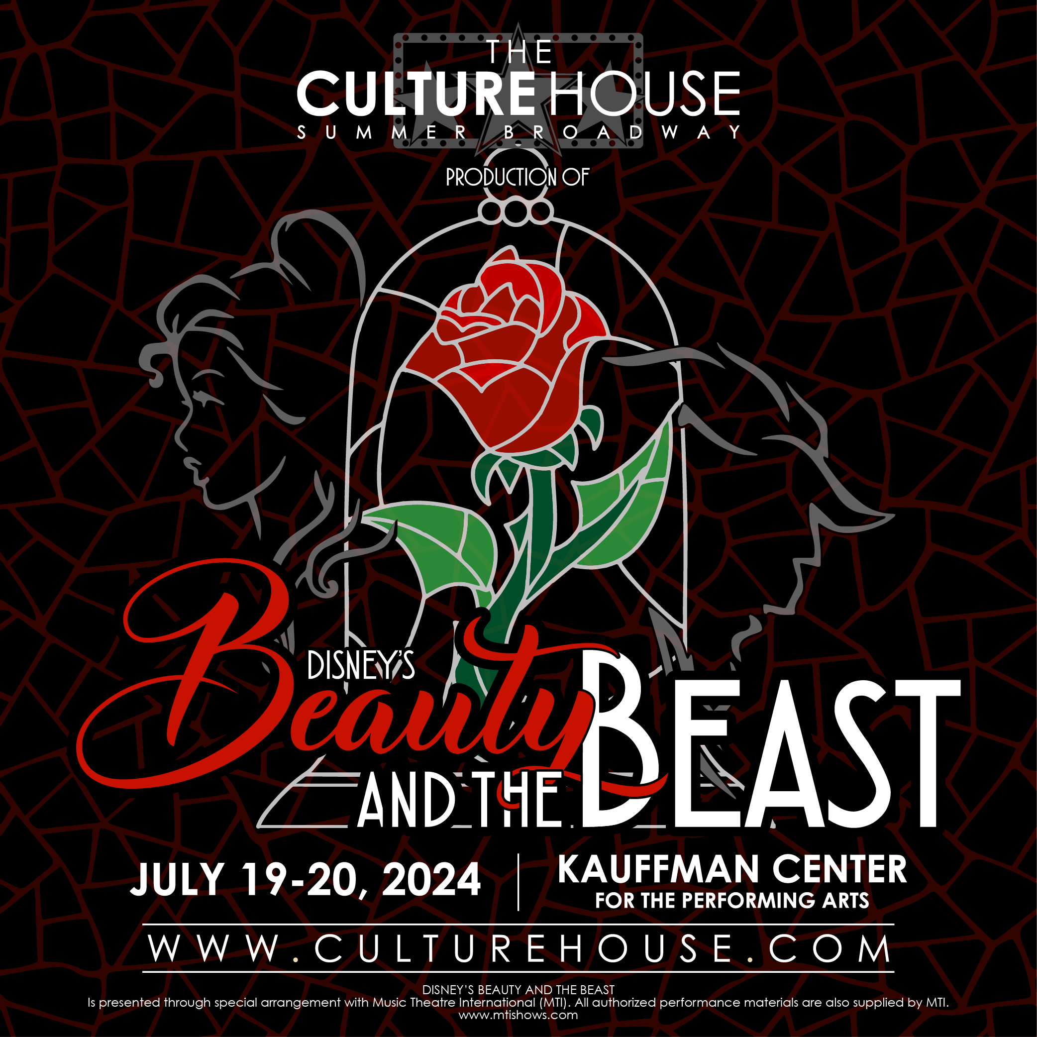 <em>The Culture House Summer Broadway Series Presents</em><br>

Disney's Beauty and the Beast